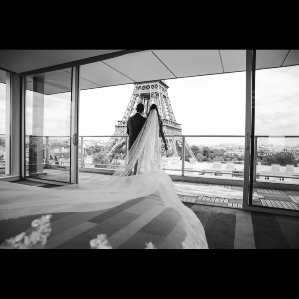 Veil and bridal belt